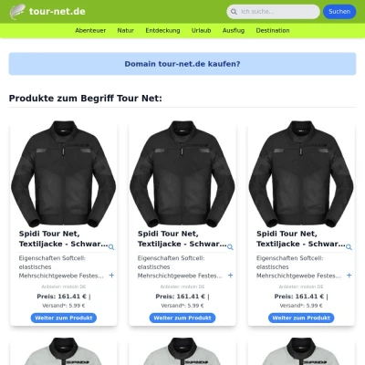 Screenshot tour-net.de