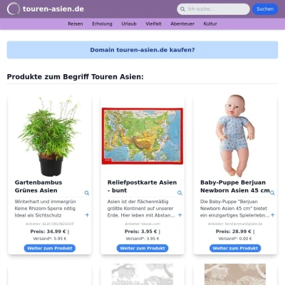 Screenshot touren-asien.de