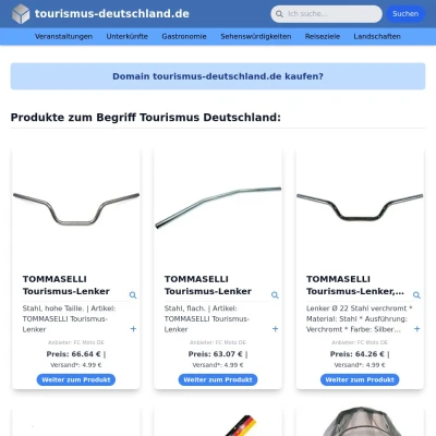 Screenshot tourismus-deutschland.de