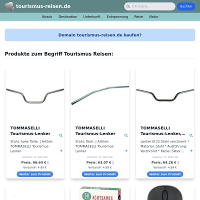 Screenshot tourismus-reisen.de