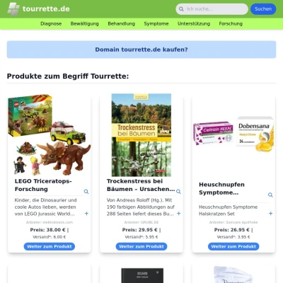 Screenshot tourrette.de