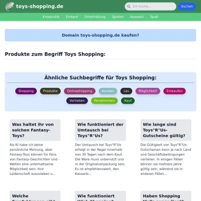 Screenshot toys-shopping.de