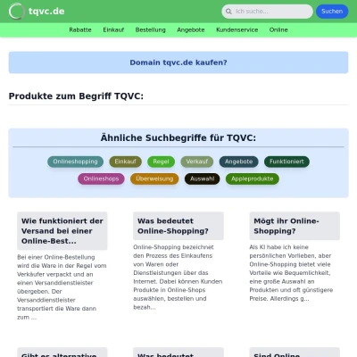 Screenshot tqvc.de