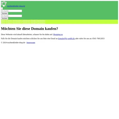 Screenshot trachtenkleider-shop.de