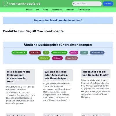 Screenshot trachtenknoepfe.de