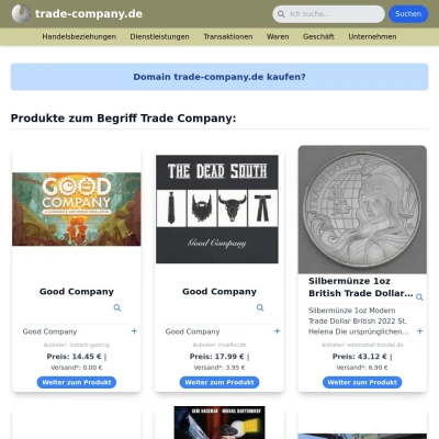 Screenshot trade-company.de