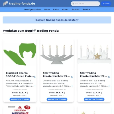 Screenshot trading-fonds.de