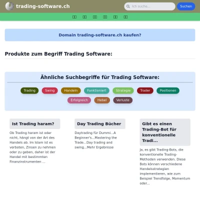 Screenshot trading-software.ch