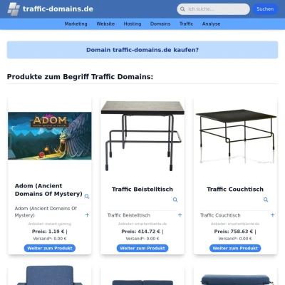 Screenshot traffic-domains.de