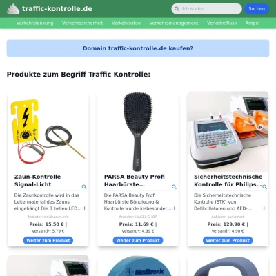 Screenshot traffic-kontrolle.de