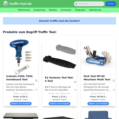 Screenshot traffic-tool.de