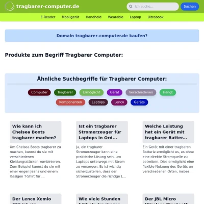 Screenshot tragbarer-computer.de