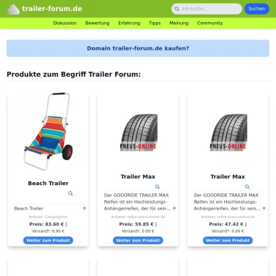 Screenshot trailer-forum.de
