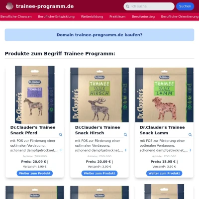 Screenshot trainee-programm.de