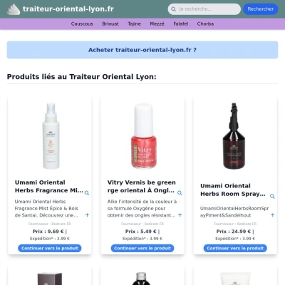 Screenshot traiteur-oriental-lyon.fr