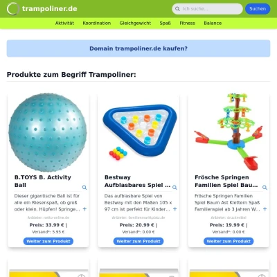 Screenshot trampoliner.de