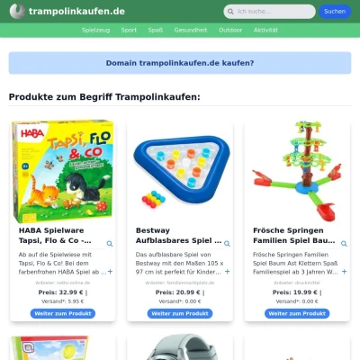 Screenshot trampolinkaufen.de