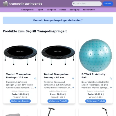Screenshot trampolinspringer.de