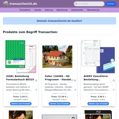 Screenshot transaction24.de