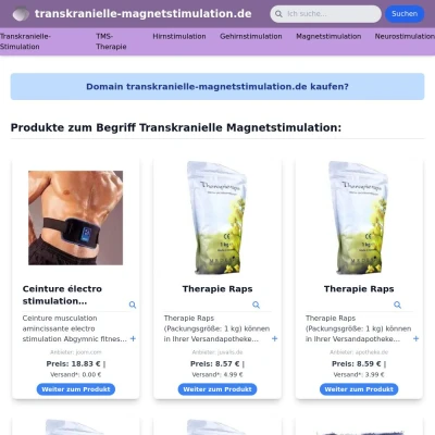 Screenshot transkranielle-magnetstimulation.de