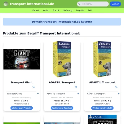 Screenshot transport-international.de