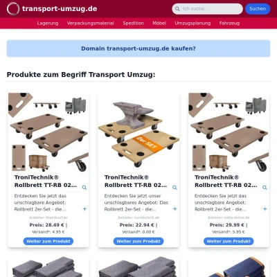 Screenshot transport-umzug.de