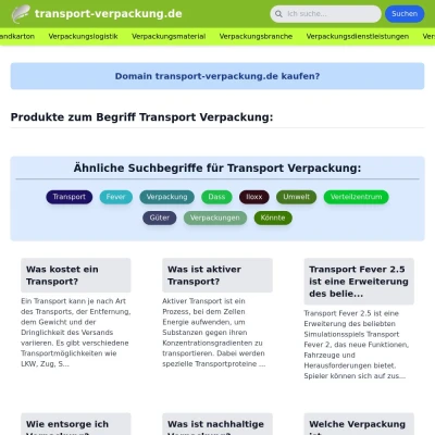 Screenshot transport-verpackung.de