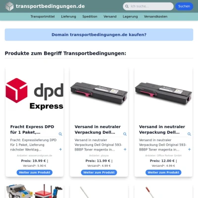 Screenshot transportbedingungen.de