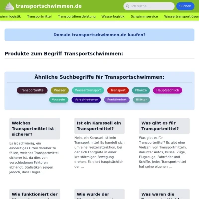 Screenshot transportschwimmen.de