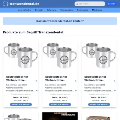 Screenshot transzendental.de