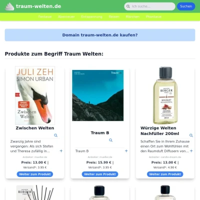 Screenshot traum-welten.de