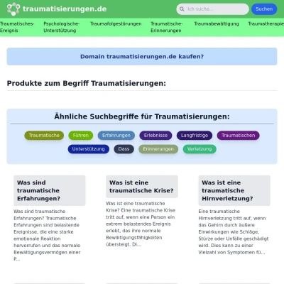 Screenshot traumatisierungen.de