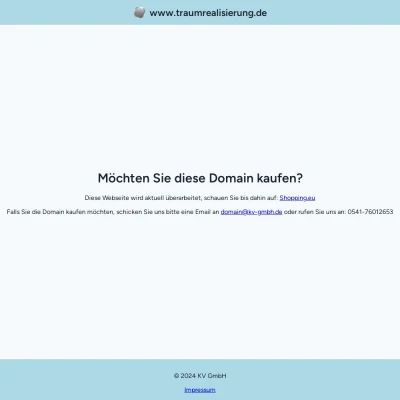 Screenshot traumrealisierung.de