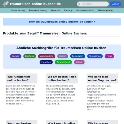 Screenshot traumreisen-online-buchen.de