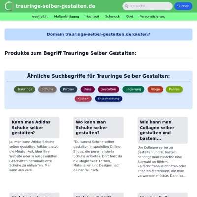 Screenshot trauringe-selber-gestalten.de