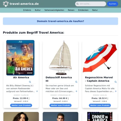 Screenshot travel-america.de