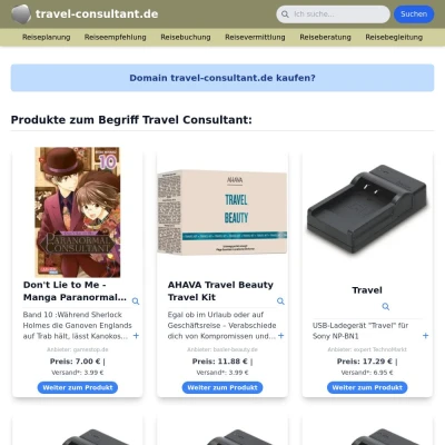 Screenshot travel-consultant.de