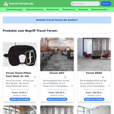 Screenshot travel-forum.de