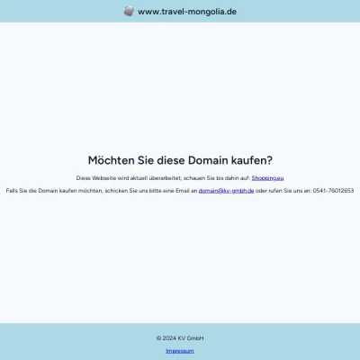 Screenshot travel-mongolia.de