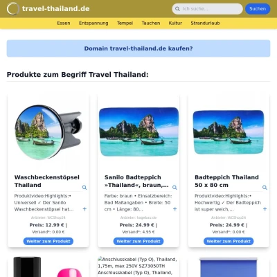 Screenshot travel-thailand.de