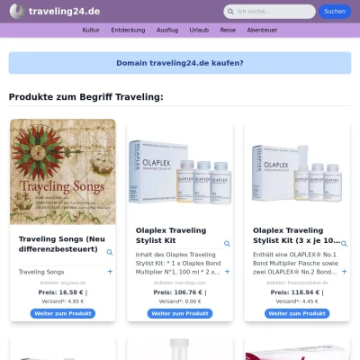 Screenshot traveling24.de