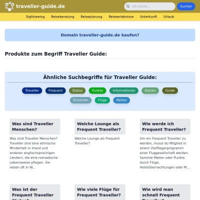 Screenshot traveller-guide.de