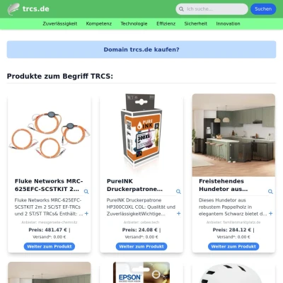 Screenshot trcs.de