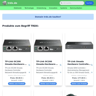Screenshot trdx.de
