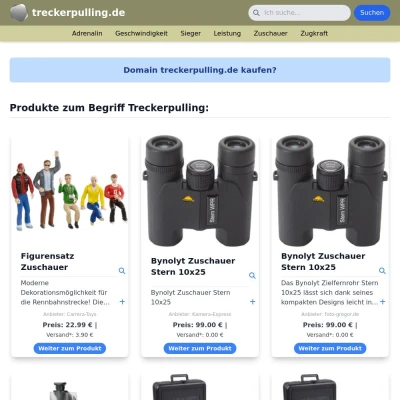 Screenshot treckerpulling.de