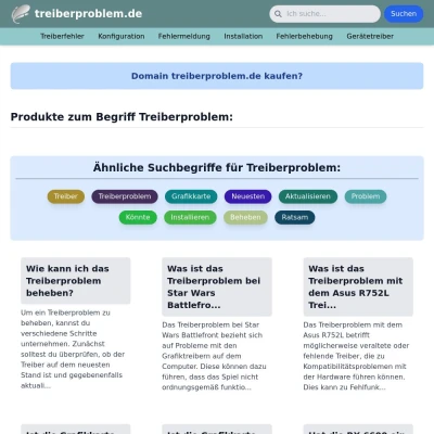 Screenshot treiberproblem.de