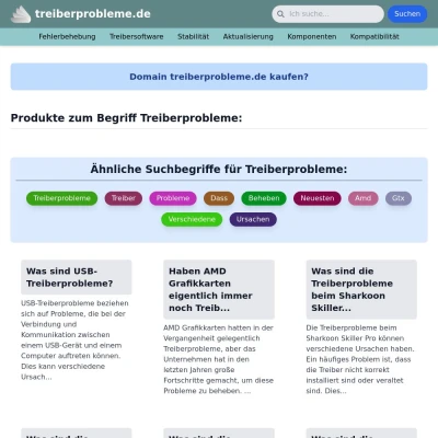 Screenshot treiberprobleme.de