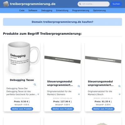 Screenshot treiberprogrammierung.de