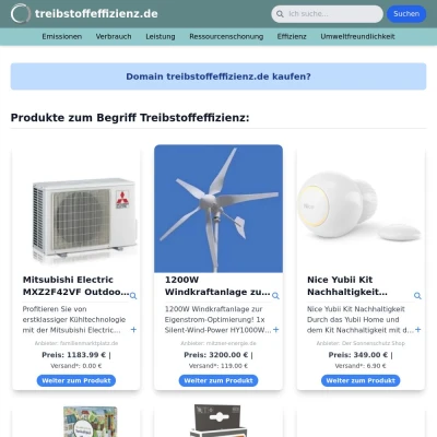 Screenshot treibstoffeffizienz.de