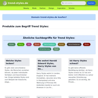 Screenshot trend-styles.de